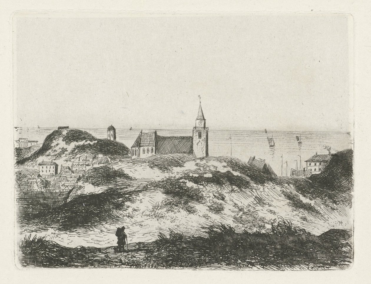 Udsigt over Scheveningen af Joseph Hartogensis