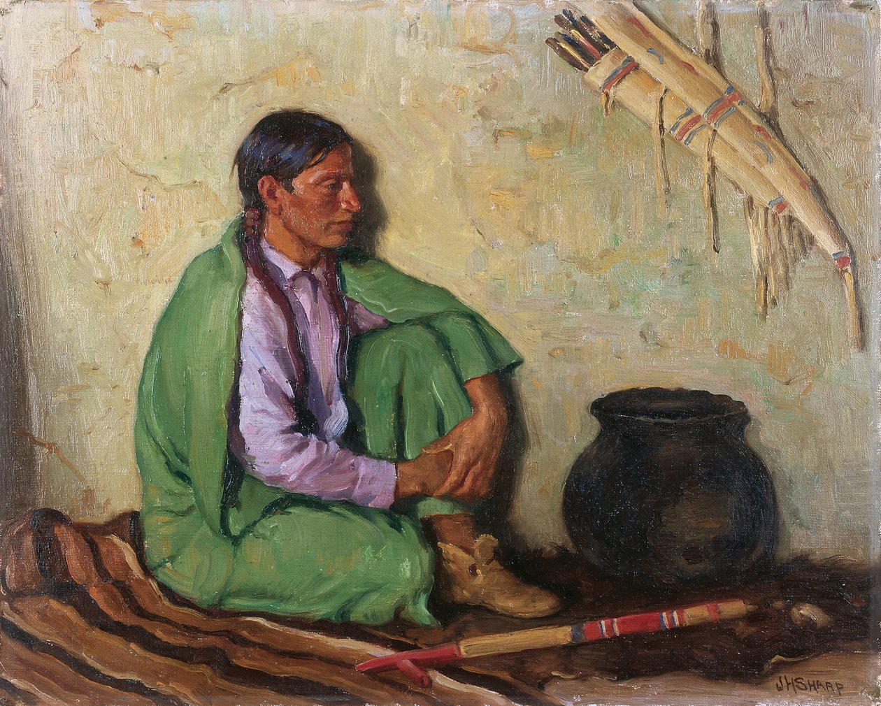 Søn på jagt af Joseph Henry Sharp