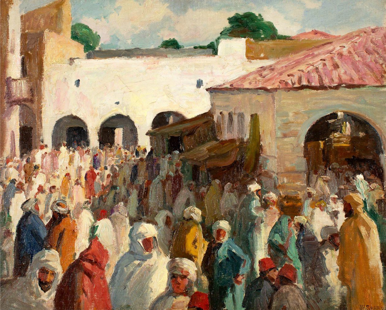 Sidi-bou-Said (Tunesien) af Joseph Henry Sharp