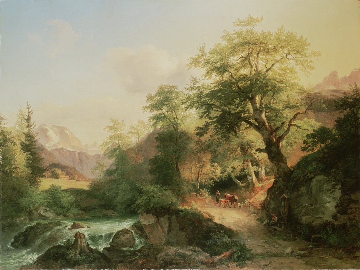 Skov nær Wien, 1852 af Joseph Hoger