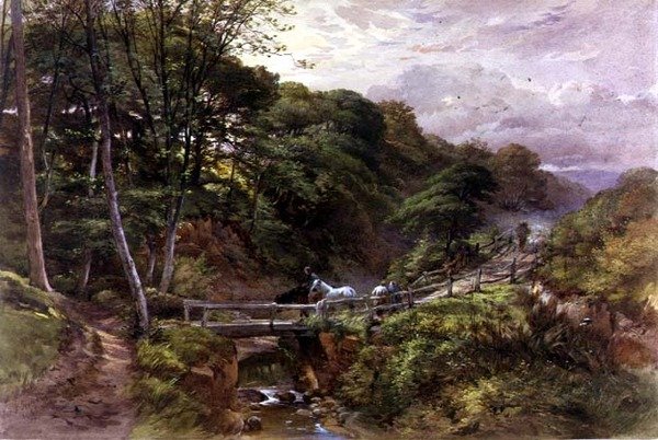En Yorkshire Beck, 1865 af Joseph John Jenkins