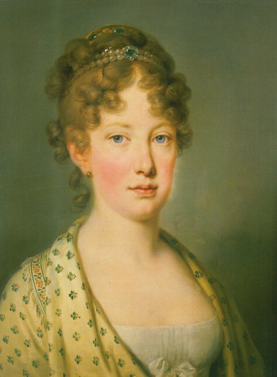 Portræt af Maria Leopoldina af Østrig af Joseph Kreutzinger