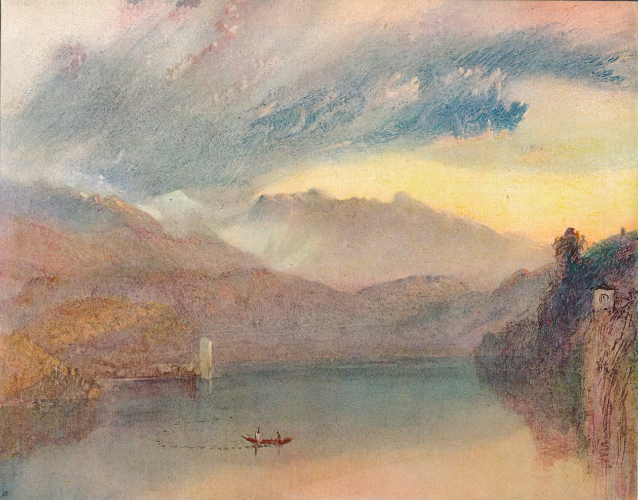 En schweizisk sø, 1909 af Joseph Mallord William Turner