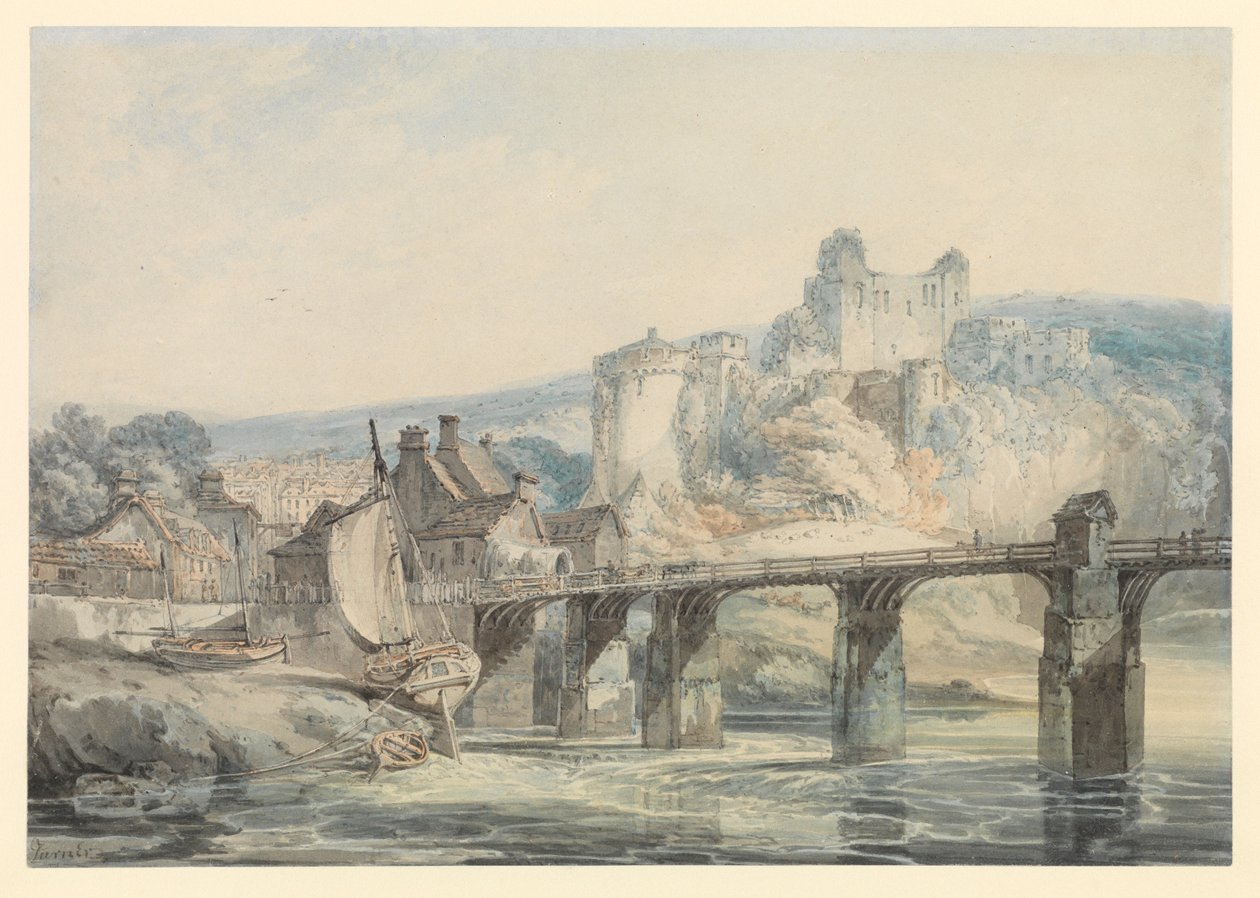 Chepstow Castle af Joseph Mallord William Turner