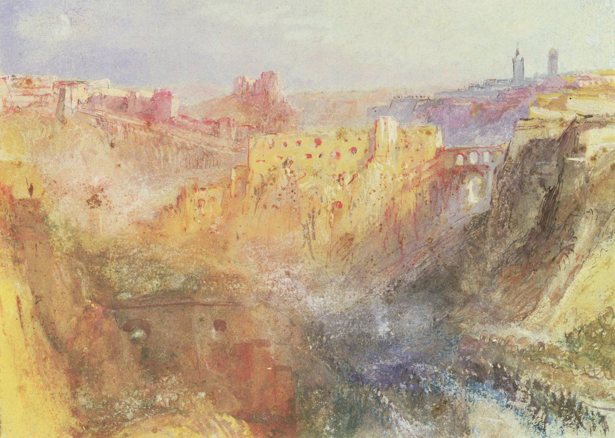 Luxembourg (wc på papir) af Joseph Mallord William Turner