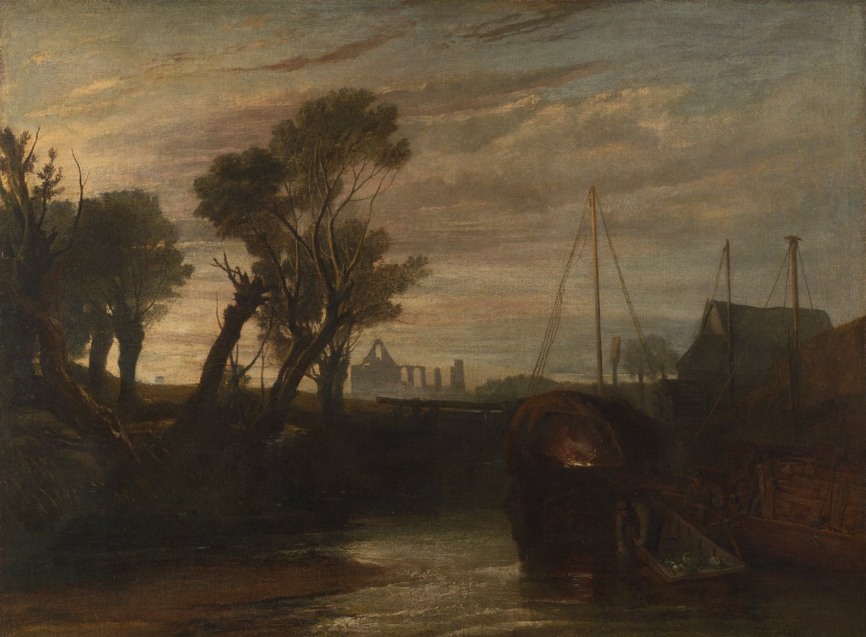 Newark Abbey af Joseph Mallord William Turner
