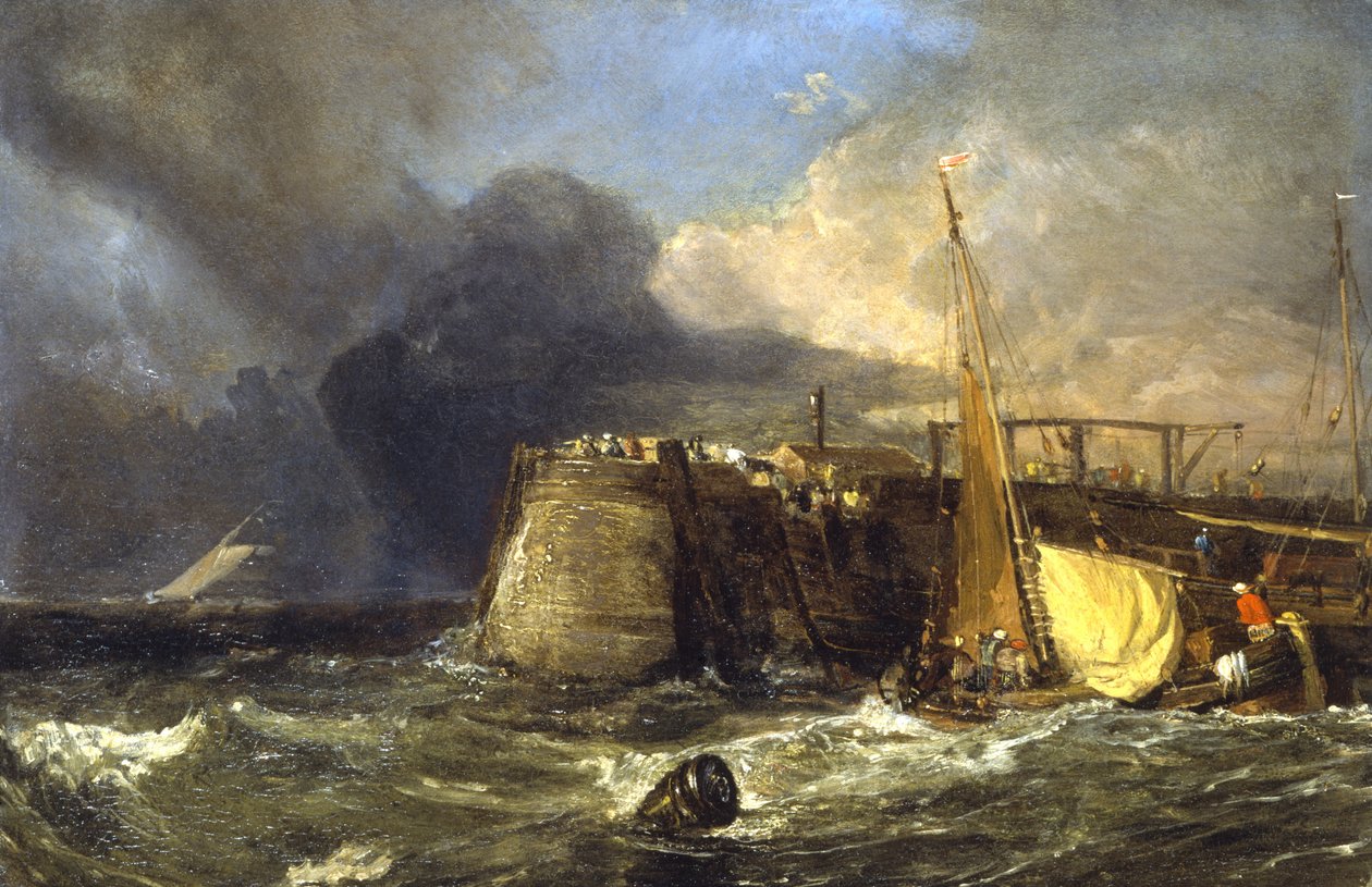 Old Margate Pier (panel) af Joseph Mallord William Turner