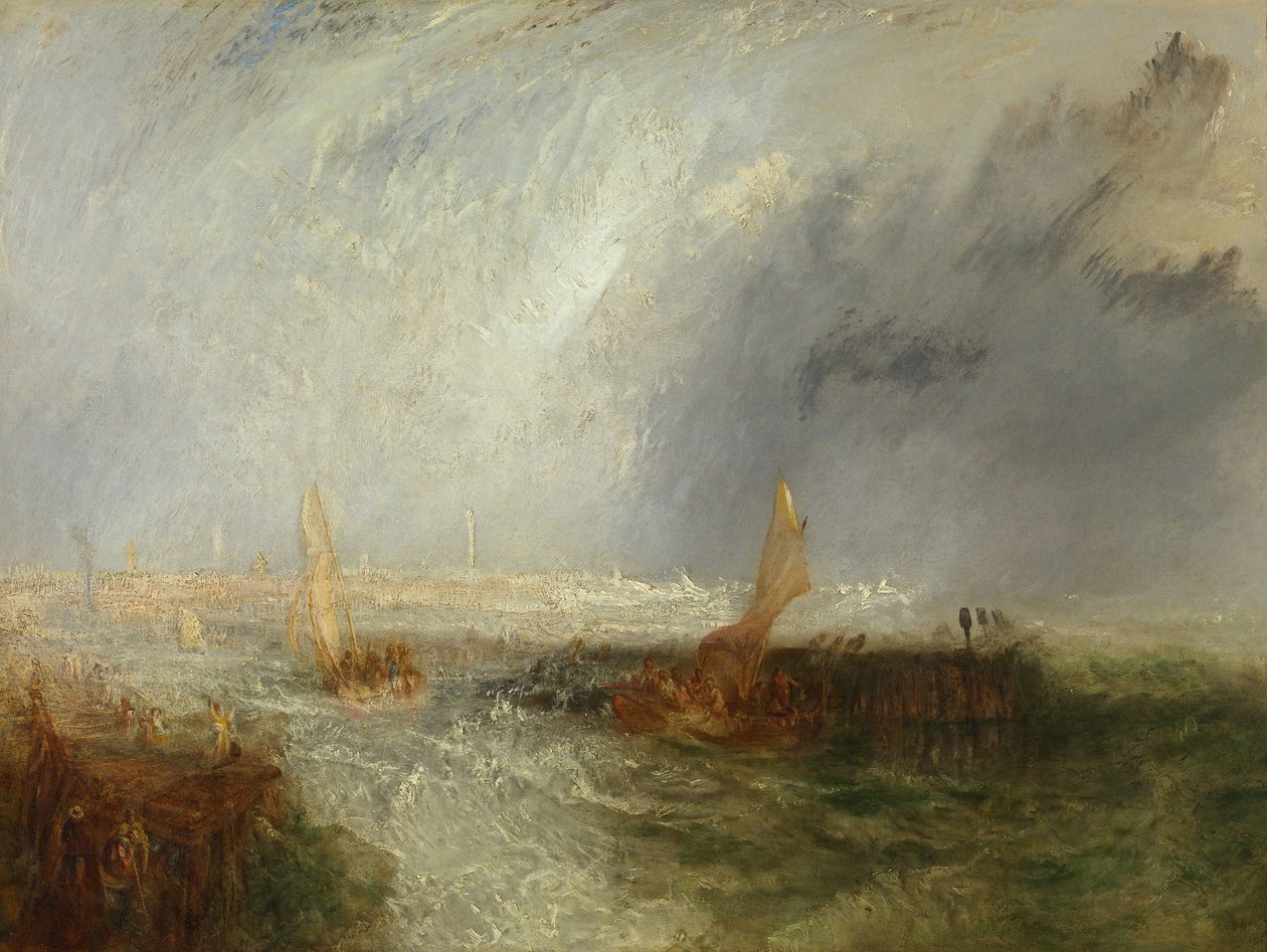 Oostende, 1844. af Joseph Mallord William Turner
