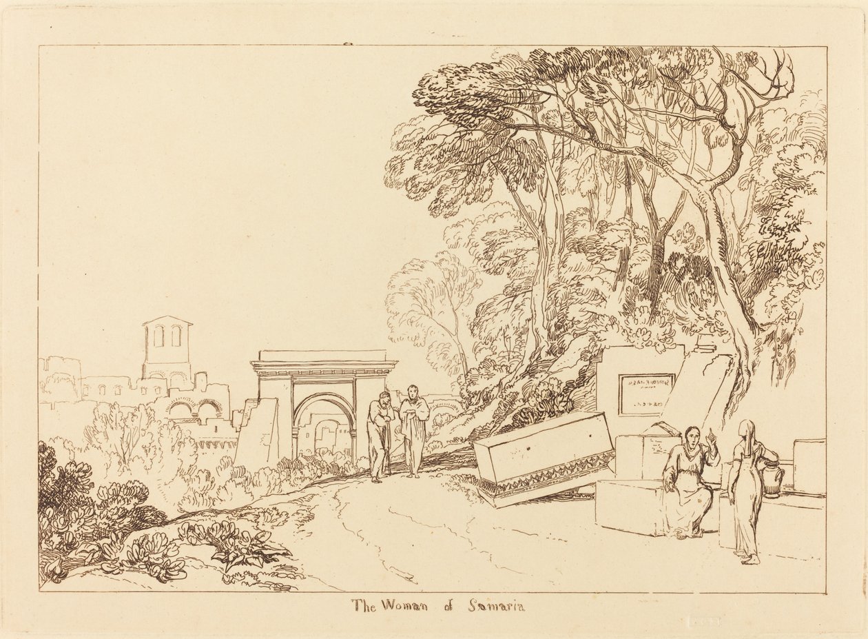 Kvinden fra Samaria af Joseph Mallord William Turner
