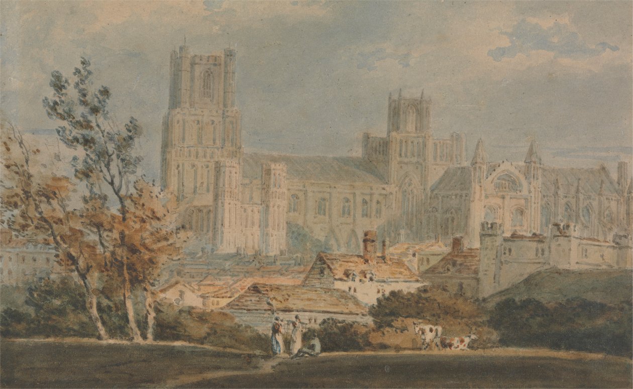 Udsigt over Ely-katedralen af Joseph Mallord William Turner