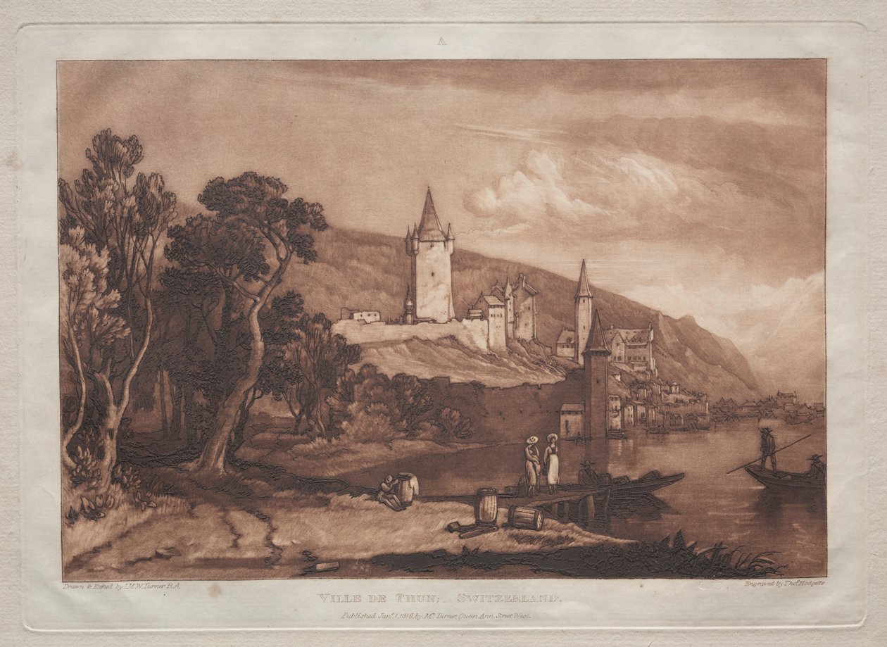 Byen Thun. af Joseph Mallord William Turner