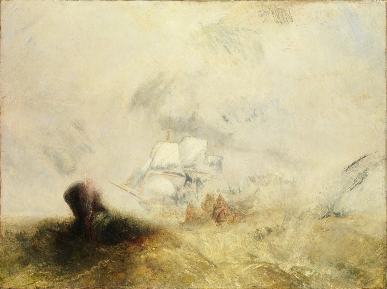 Hvalfangere, ca. 1845 af Joseph Mallord William Turner