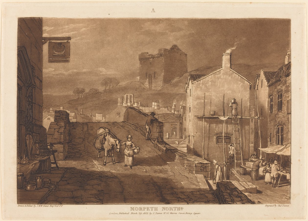 Morpeth af Joseph Mallord William Turner and Charles Turner