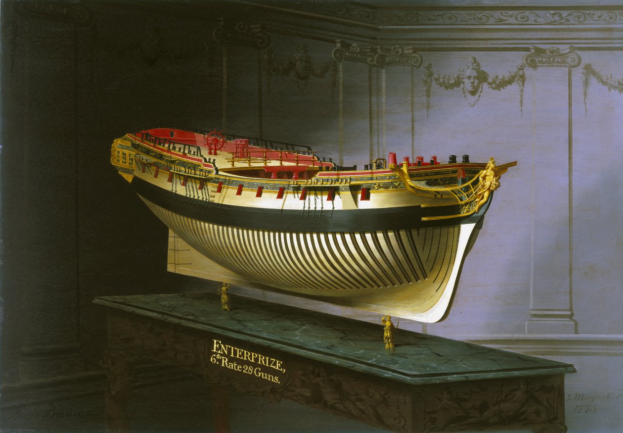 HMS Enterprise, 1775 af Joseph Marshall