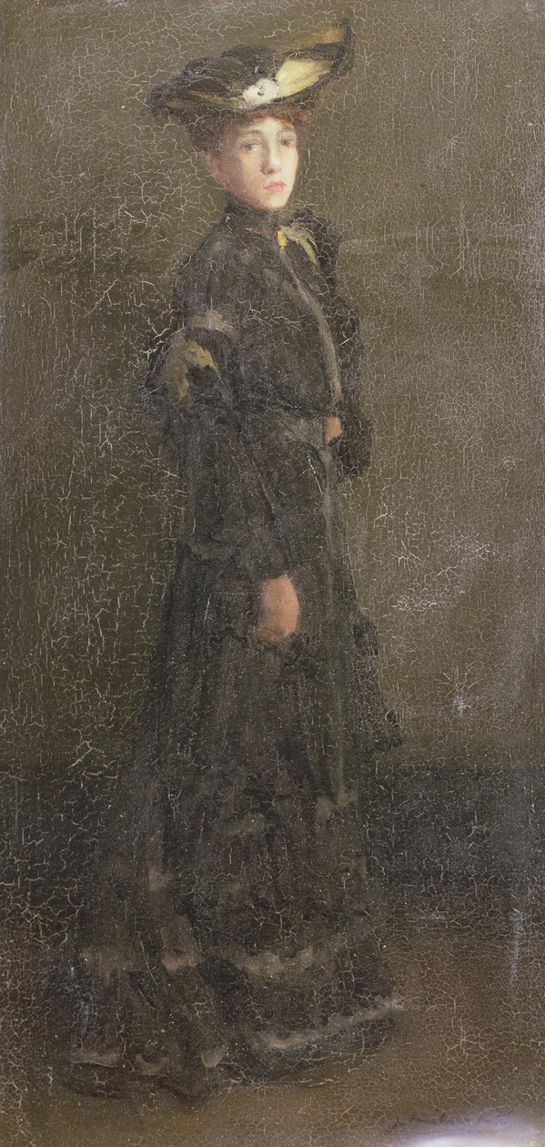 Parisian Lady (olie på lærred) af Joseph Milner Kite