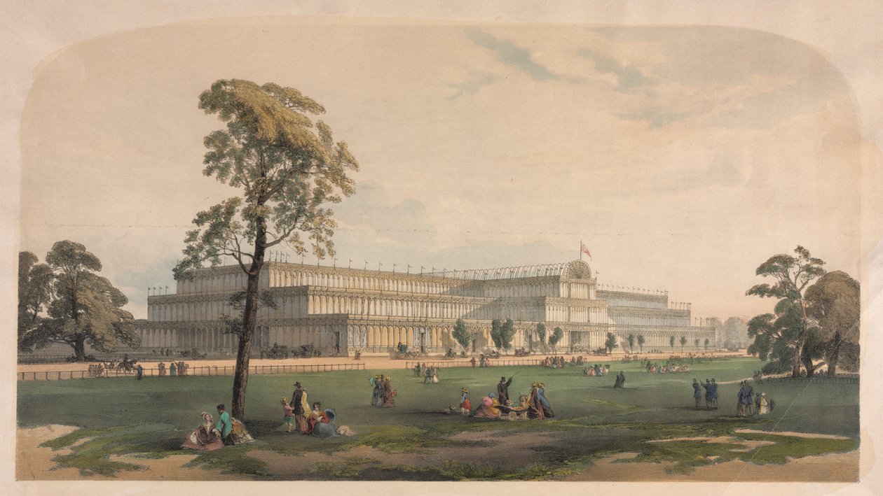 Krystalpaladset, ca. 1850. af Joseph Nash