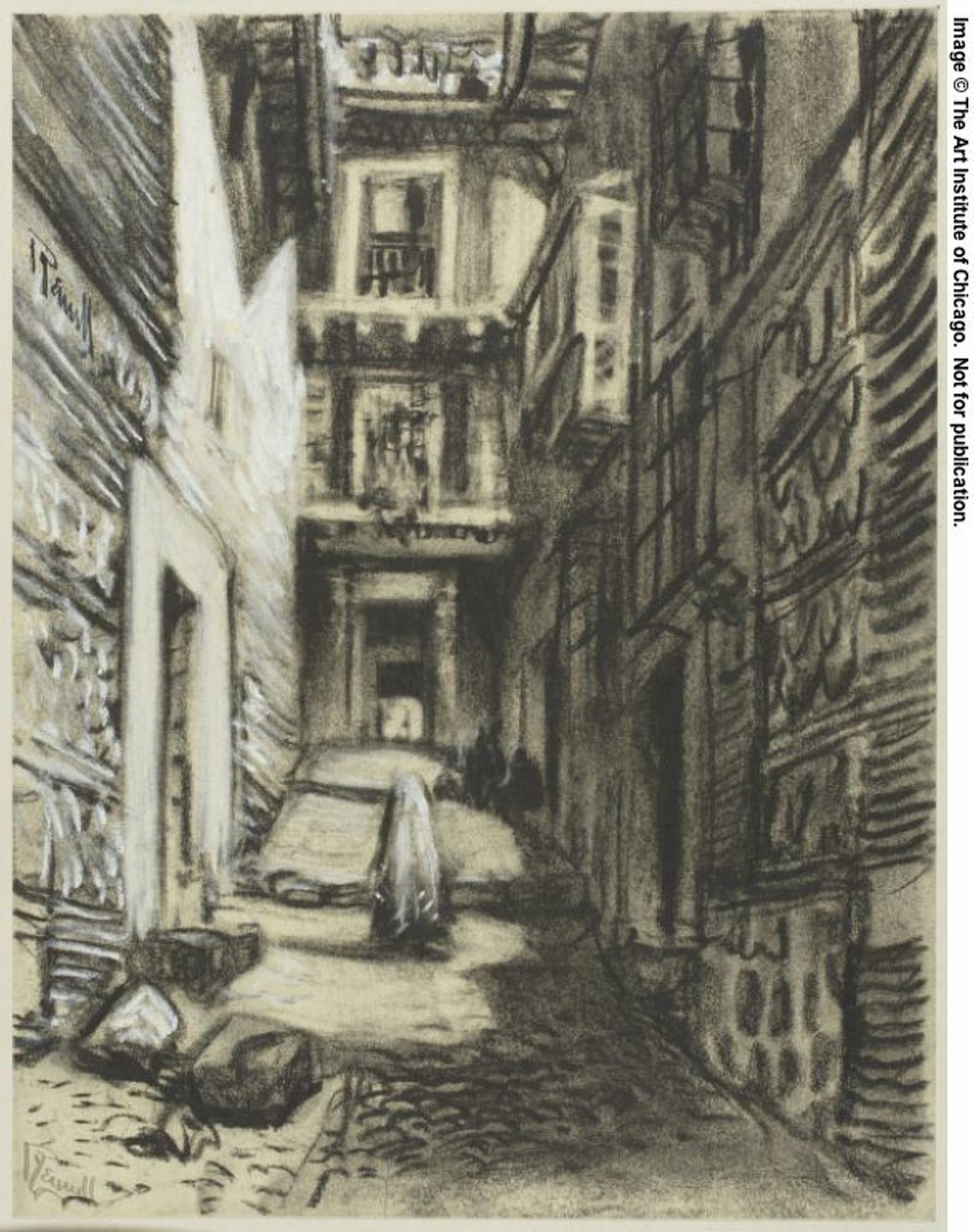 En gade i Toledo af Joseph Pennell