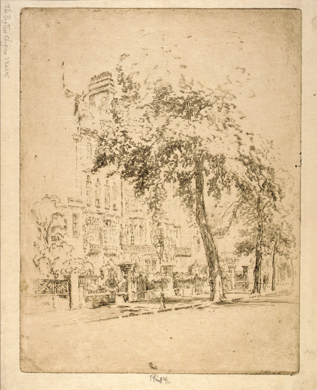 Big Tree - Cheyne Walk af Joseph Pennell