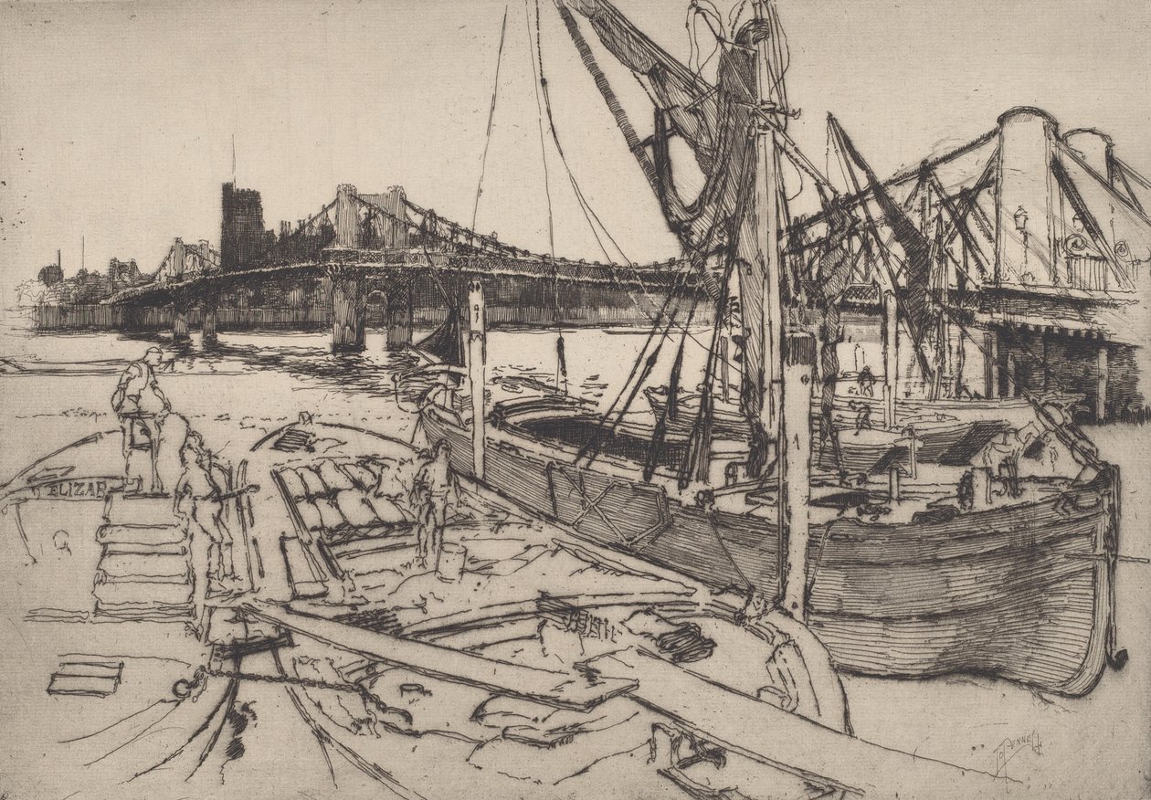 Chelsea, nr. II, 1886. af Joseph Pennell