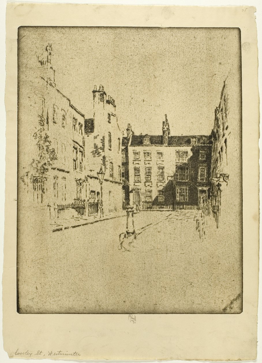 Cowley Street, Westminster af Joseph Pennell