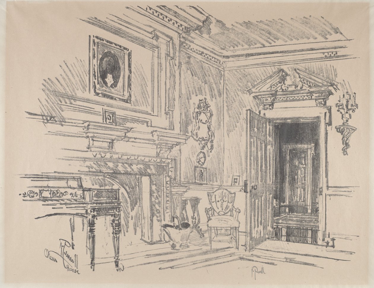 Tegnestue ved Cliveden af Joseph Pennell