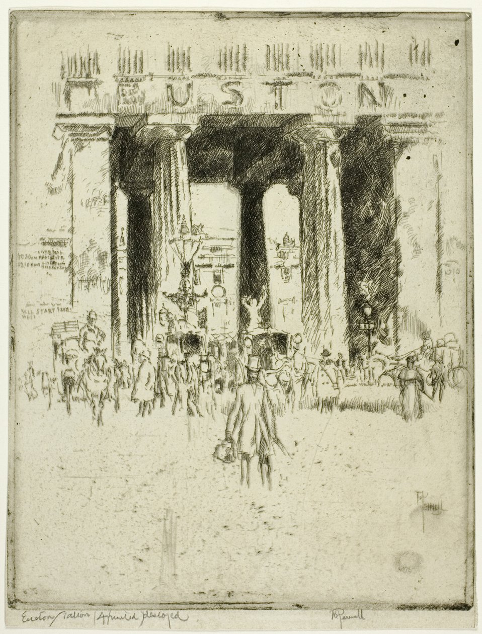 Euston af Joseph Pennell