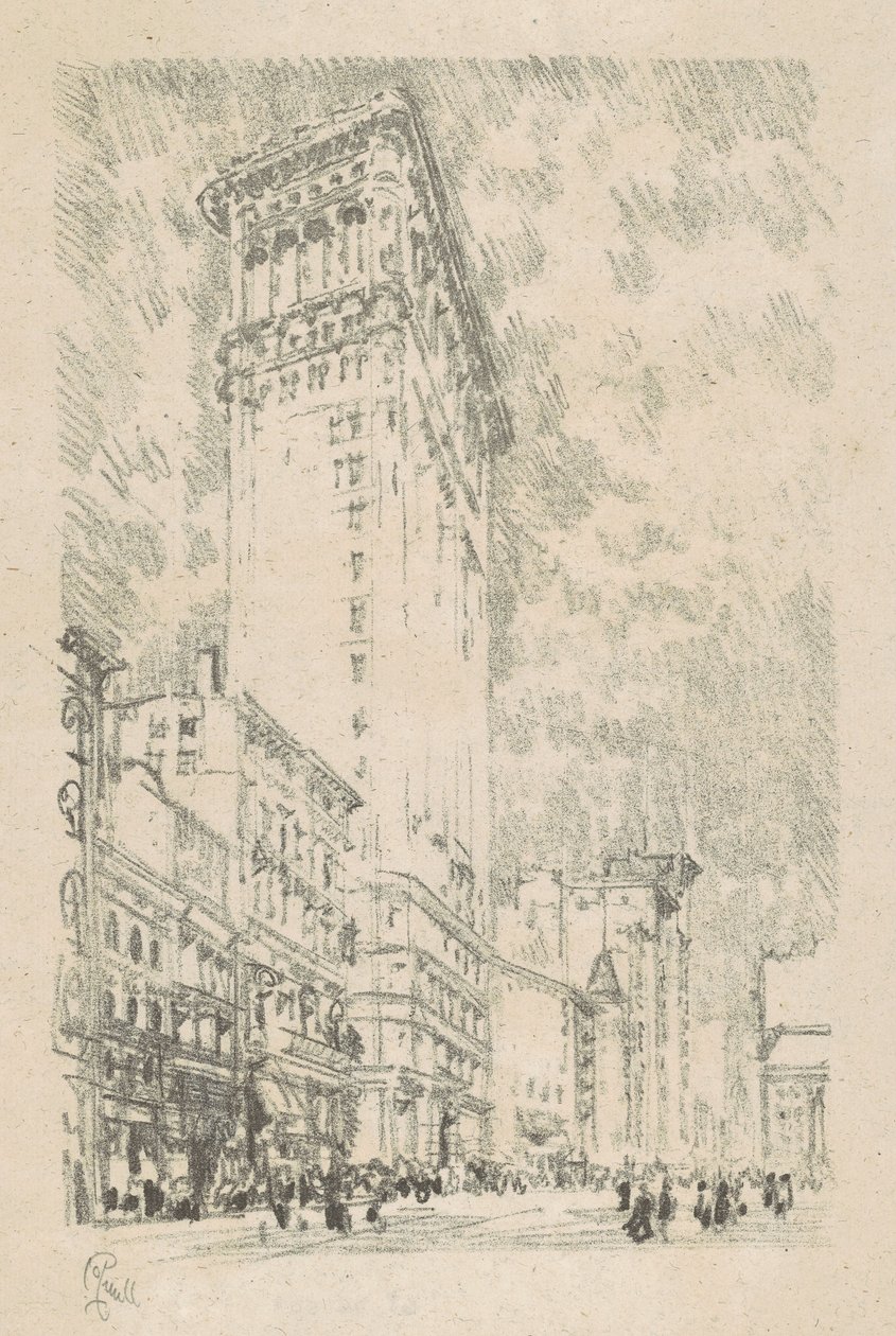 Flatiron Building, 1904. af Joseph Pennell
