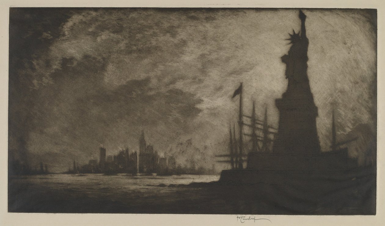 Hil Amerika, 1908. af Joseph Pennell