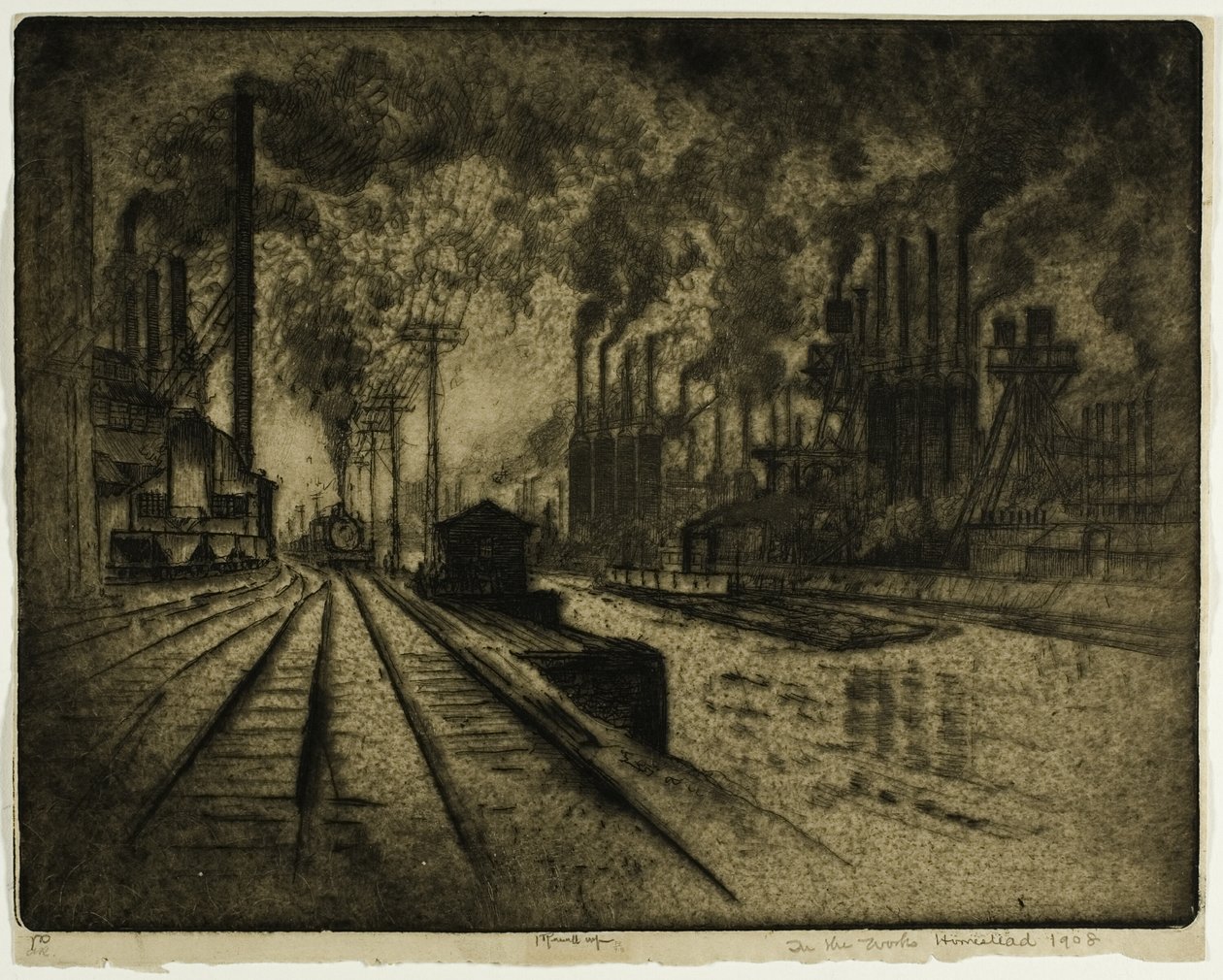 I Værket, Homestead af Joseph Pennell