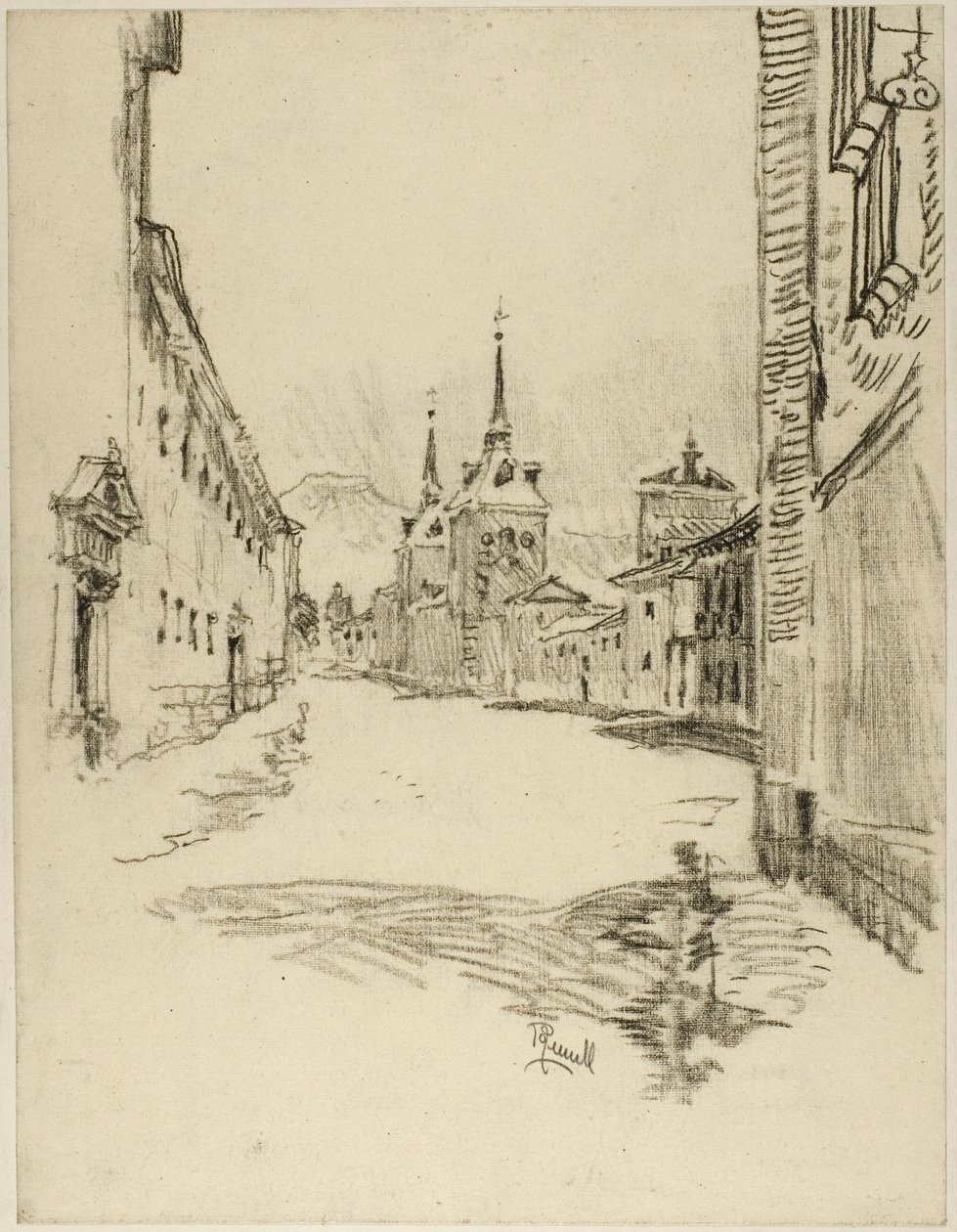 Dens Gader er brede og stille af Joseph Pennell