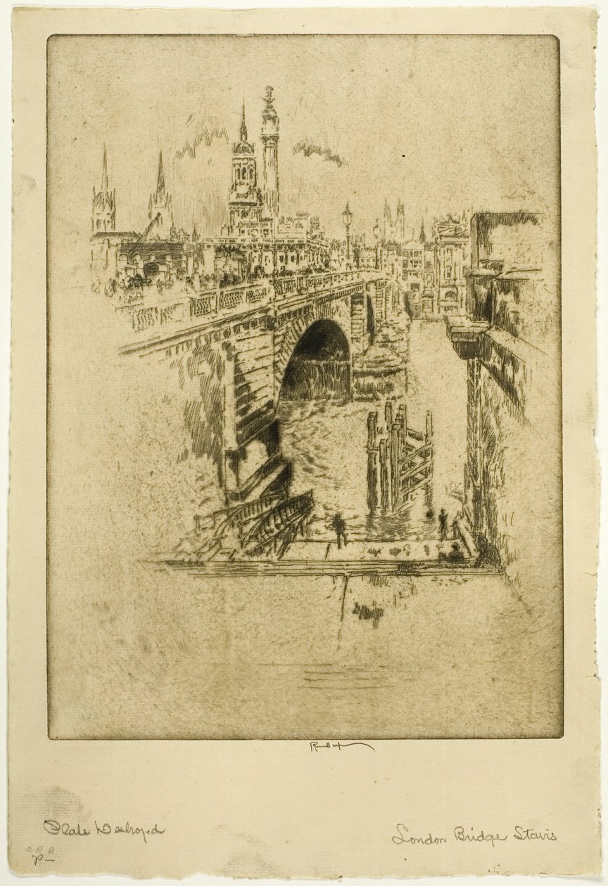 London Bridge Trapper af Joseph Pennell
