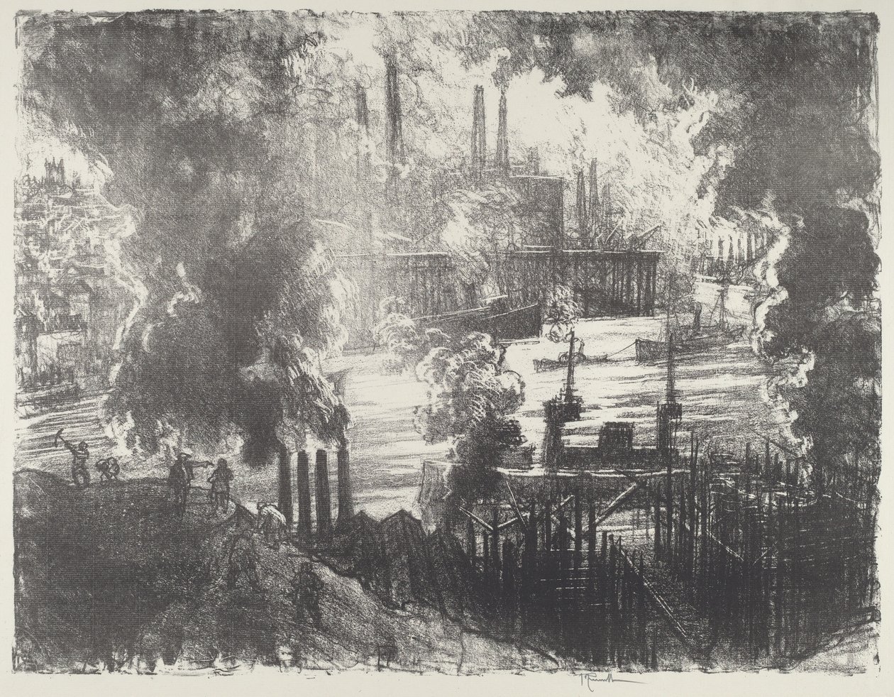 Munitions River af Joseph Pennell