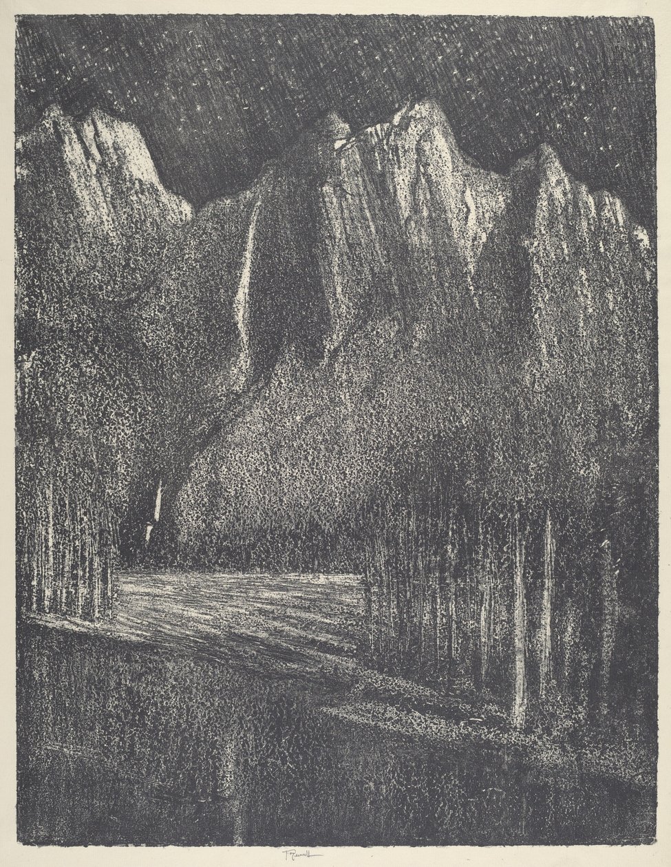 Nat i Yosemite, 1912. af Joseph Pennell