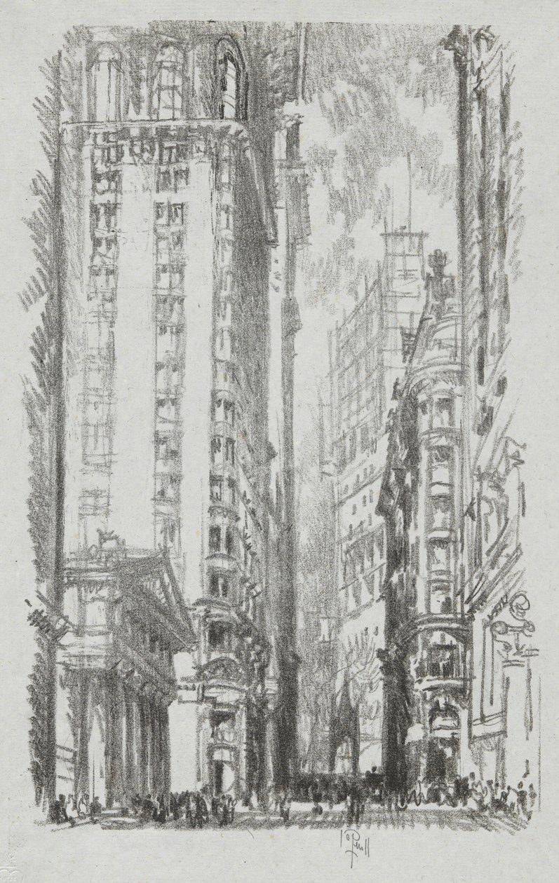 Pine Street, #6 i Iconophile Club Collection af Joseph Pennell