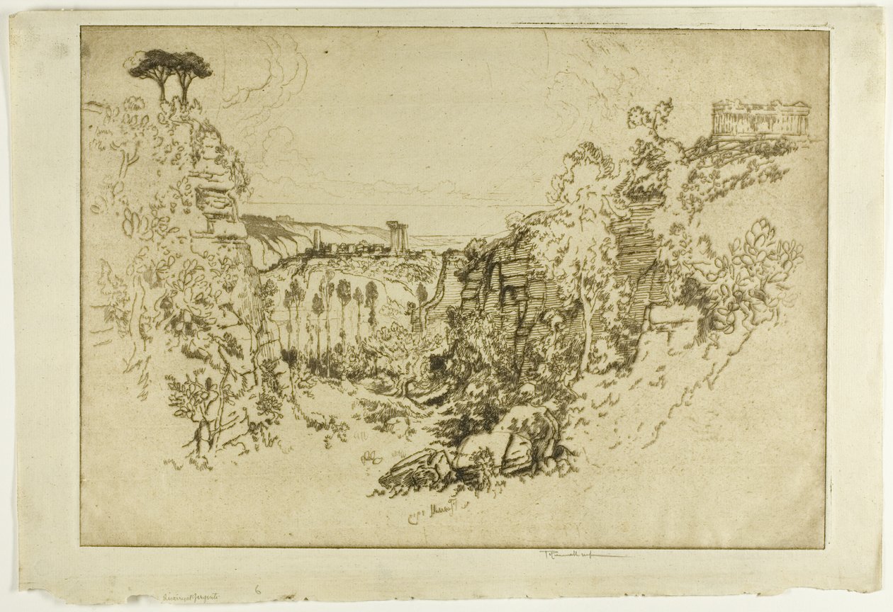 Stenbrud ved Girgenti af Joseph Pennell