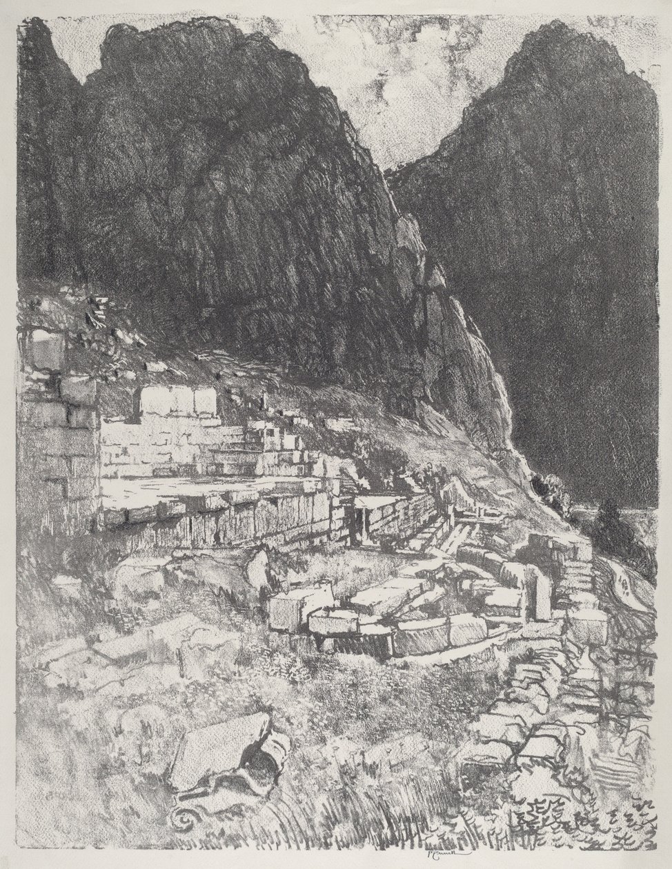 De Mægtiges Sæder, Delphi af Joseph Pennell