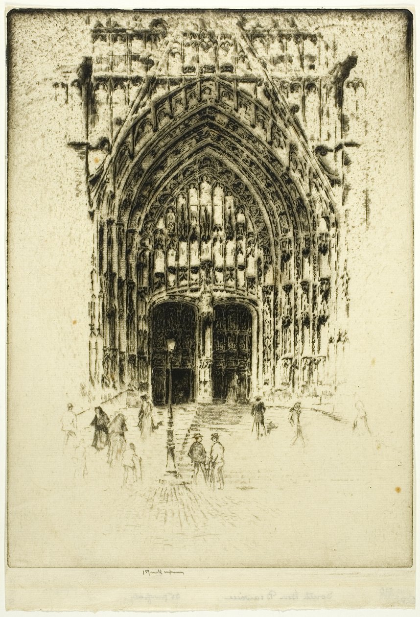 Syddøren, Beauvais af Joseph Pennell