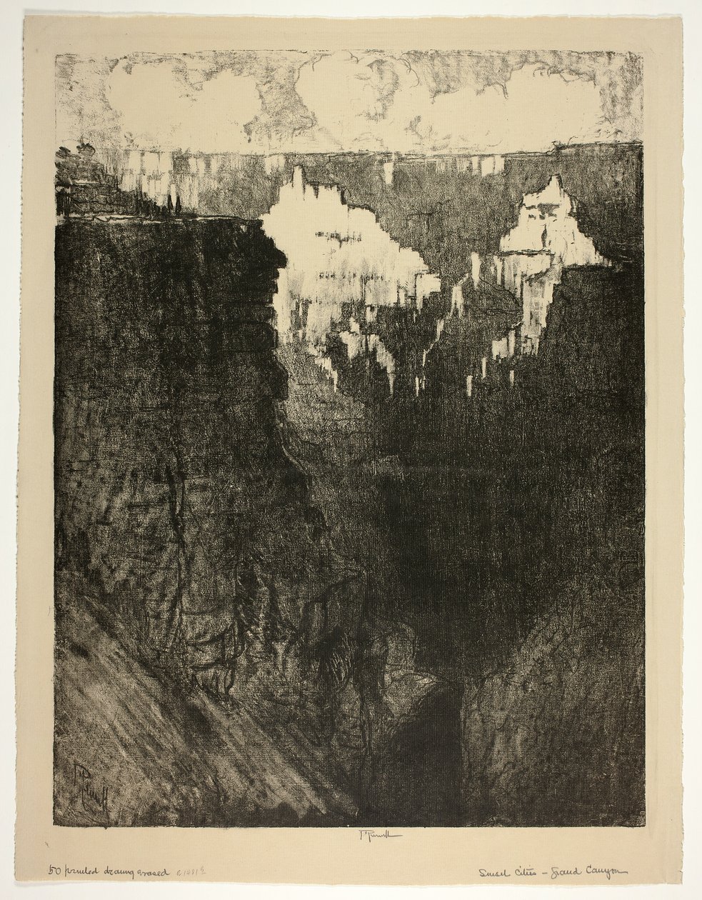 Sunset Cities, i Grand Canyon af Joseph Pennell