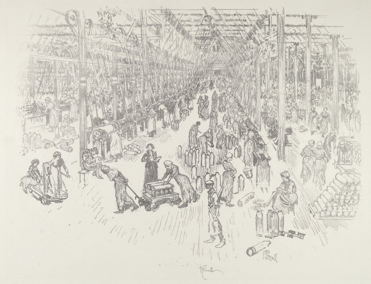 De Tusind Pigers Bugt, 1916. af Joseph Pennell