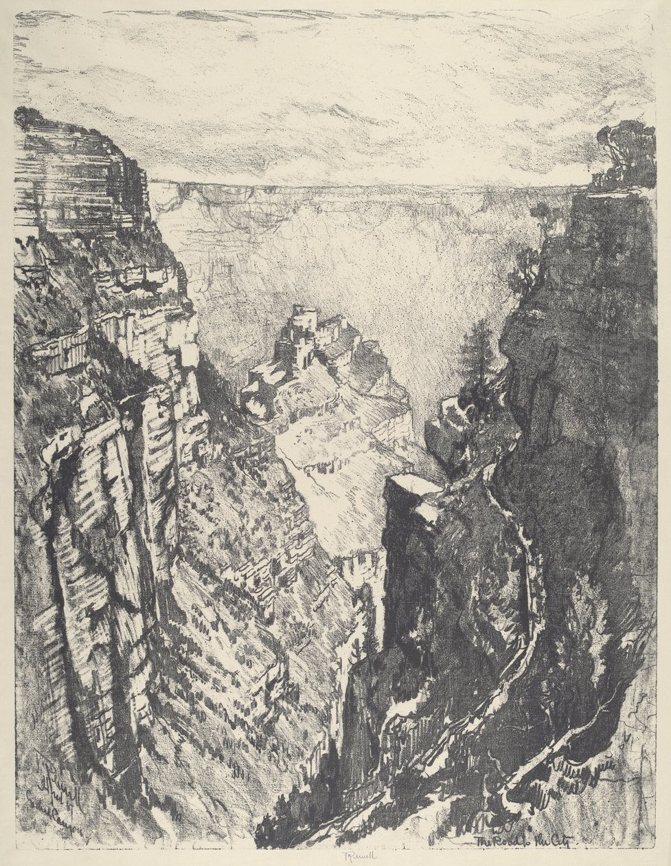 The Bright Angel Trail af Joseph Pennell