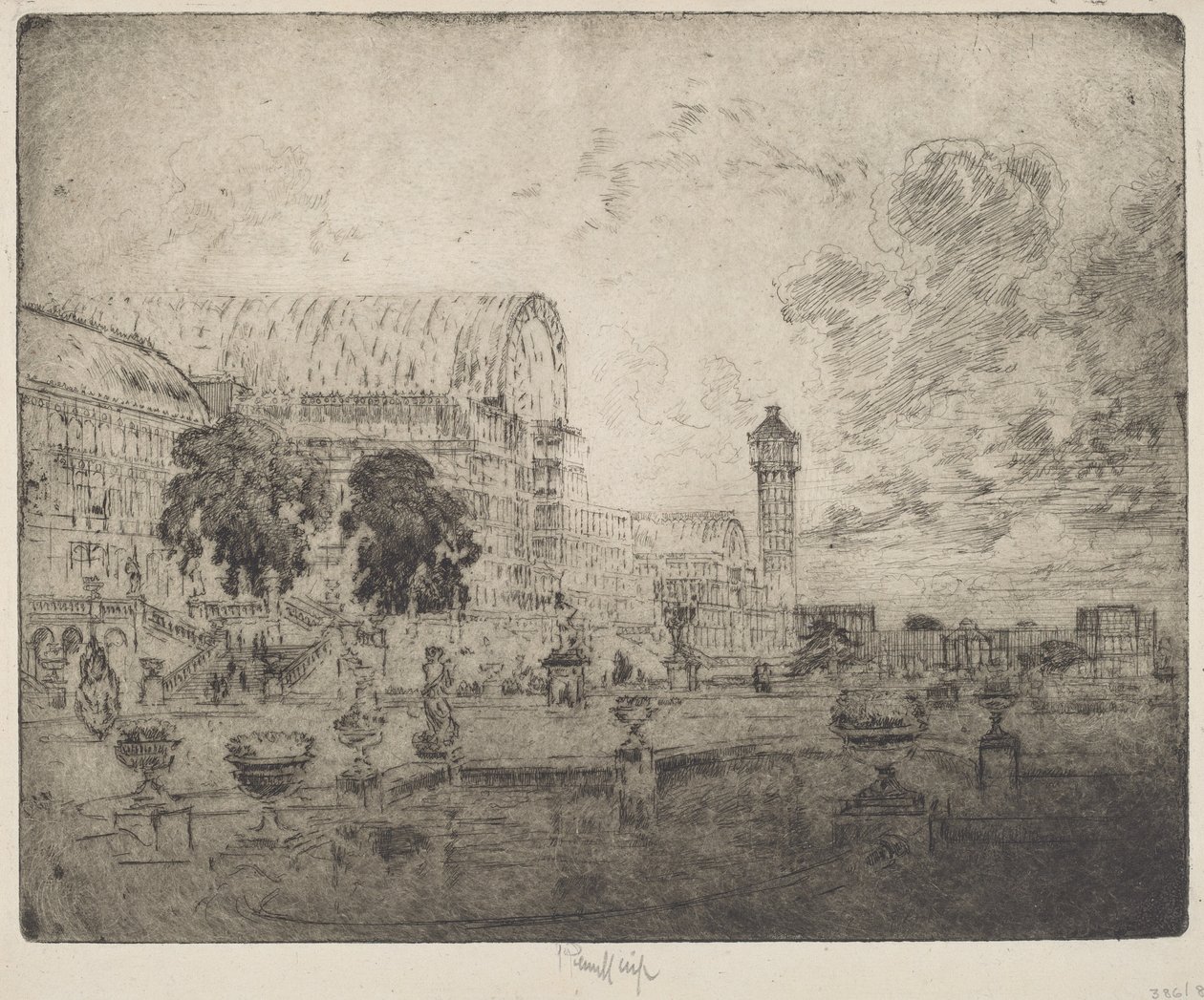 Krystalpaladset af Joseph Pennell