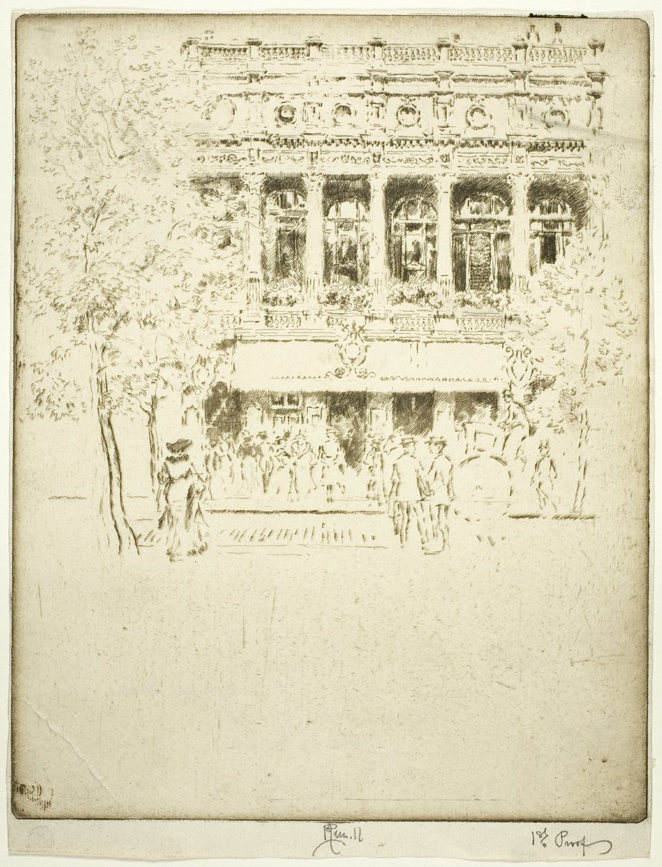 Garrick Teatret af Joseph Pennell