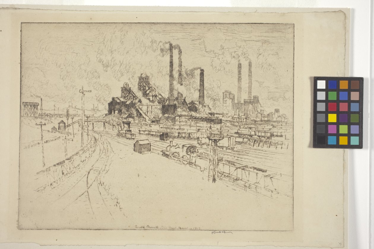 The Great Main, nær Sheffield (ætsning) af Joseph Pennell