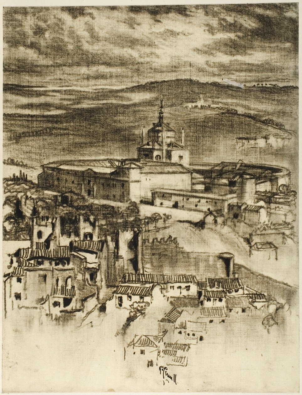 Hospice Saint John, Toledo af Joseph Pennell