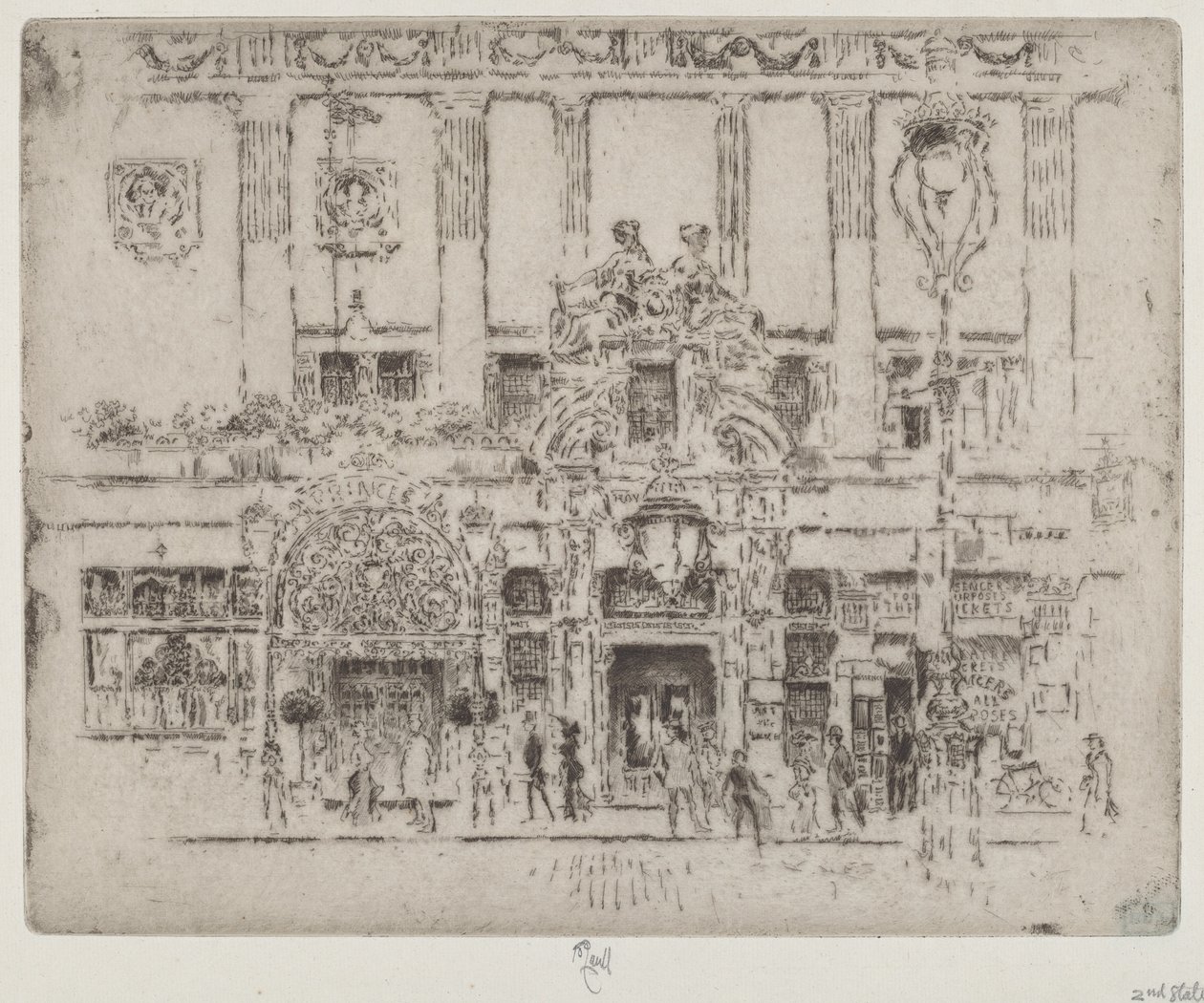 Instituttet, Piccadilly af Joseph Pennell