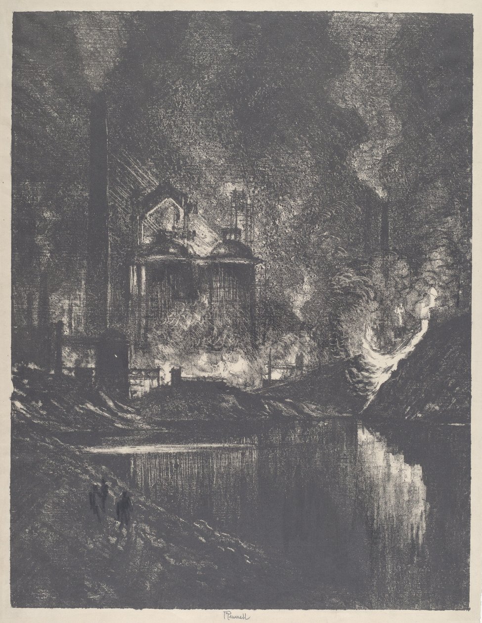 Ildsøen, Charleroi af Joseph Pennell