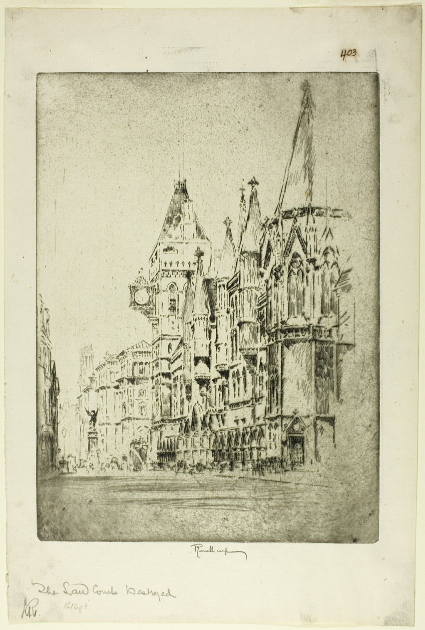 Lovdomstolene af Joseph Pennell