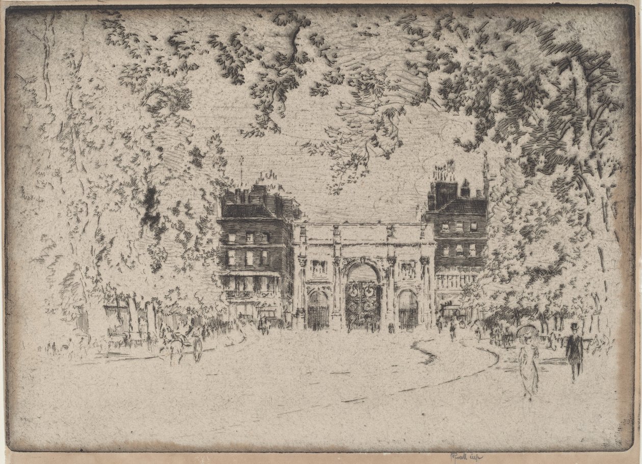 Marmorbuen af Joseph Pennell