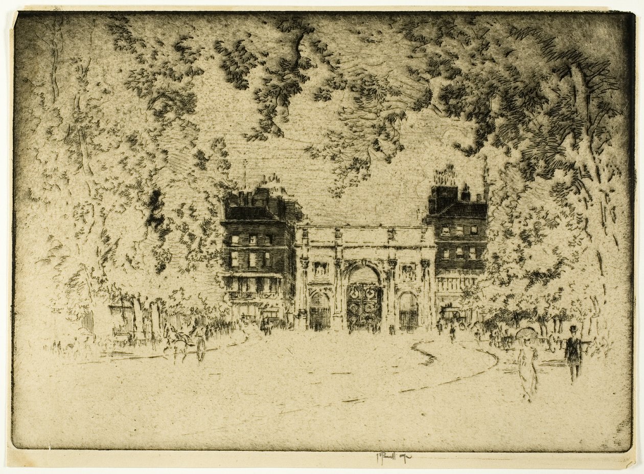 Marmorbuen af Joseph Pennell