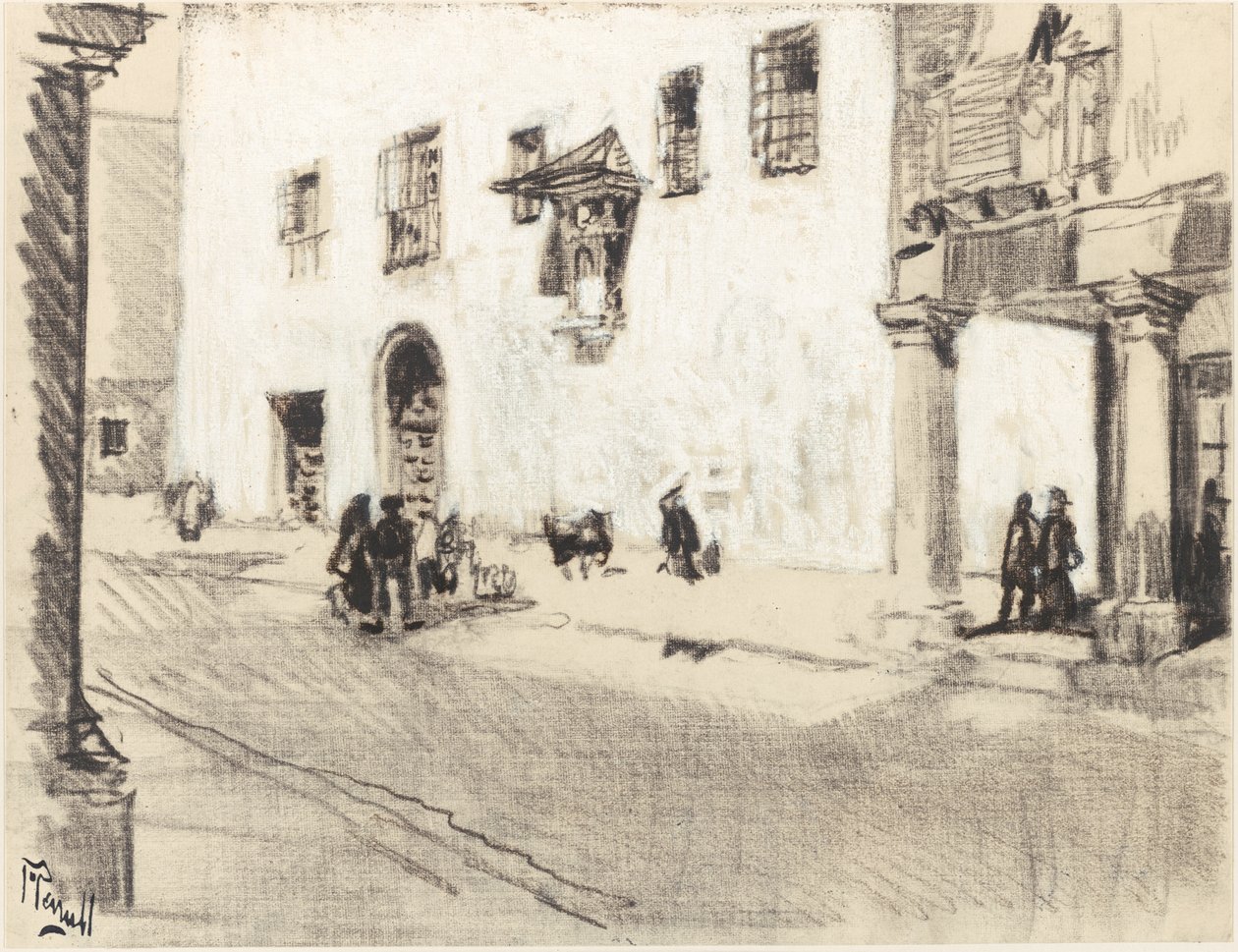 Klostrene i Alcalá af Joseph Pennell